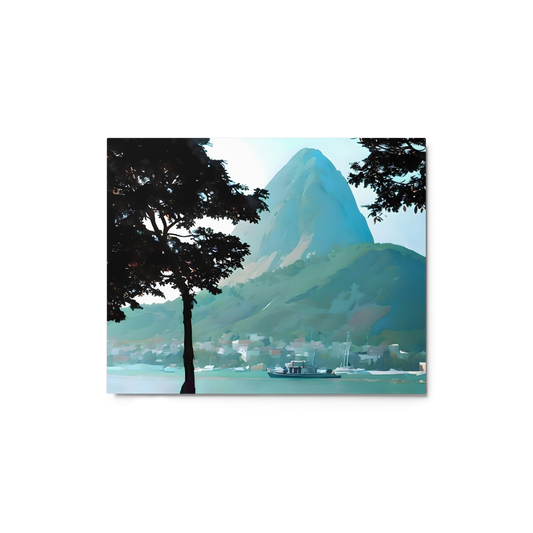 Brazil #2 Sugarloaf Mountain Metal Prints