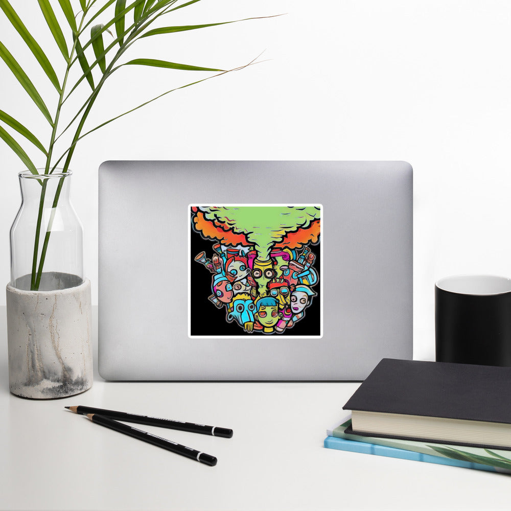 Toxic & Friends Bubble-free stickers