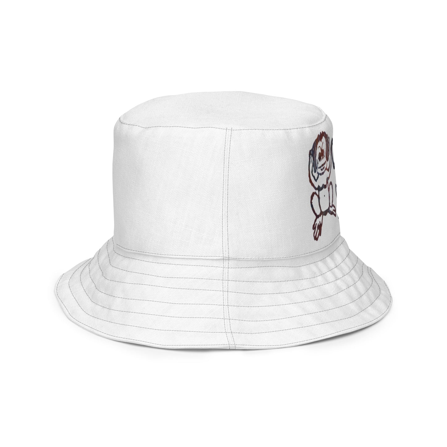Reversible Three Monkey Bucket Hat