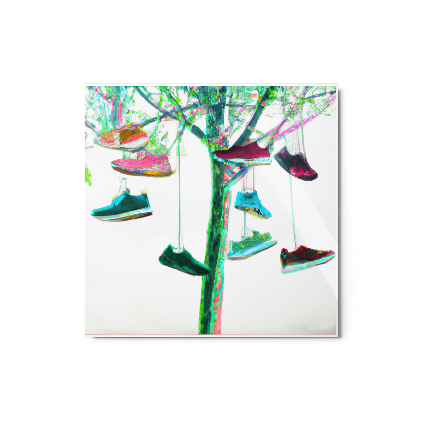 Shoe Tree Metal Prints