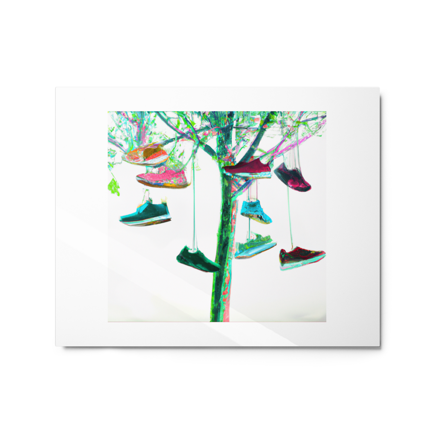 Shoe Tree Metal Prints