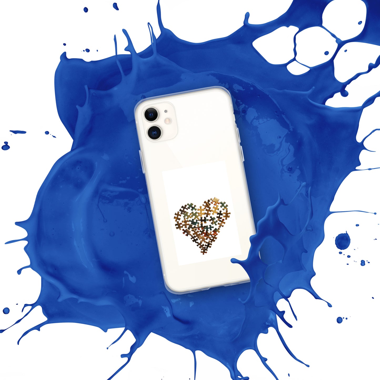 Heart Puzzle Clear Case for iPhone®