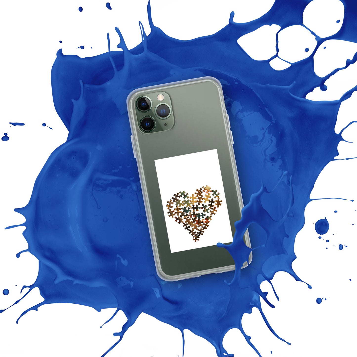 Heart Puzzle Clear Case for iPhone®