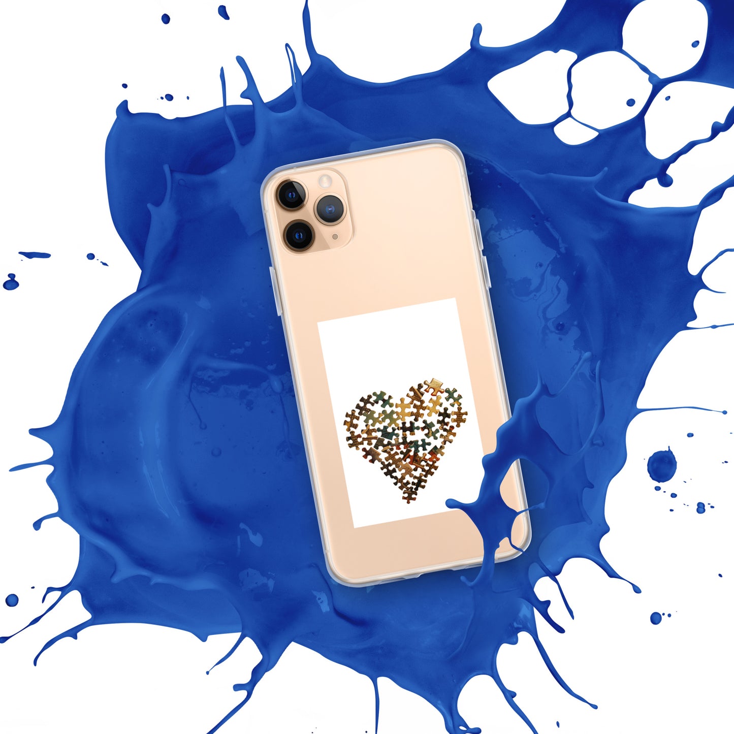 Heart Puzzle Clear Case for iPhone®