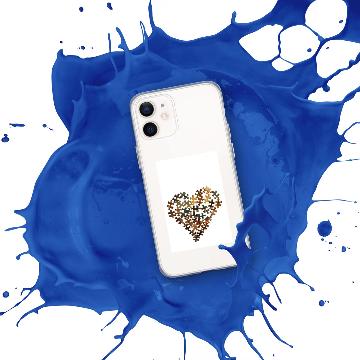 Heart Puzzle Clear Case for iPhone®