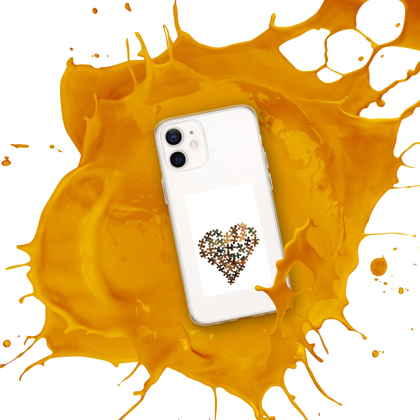 Heart Puzzle Clear Case for iPhone®