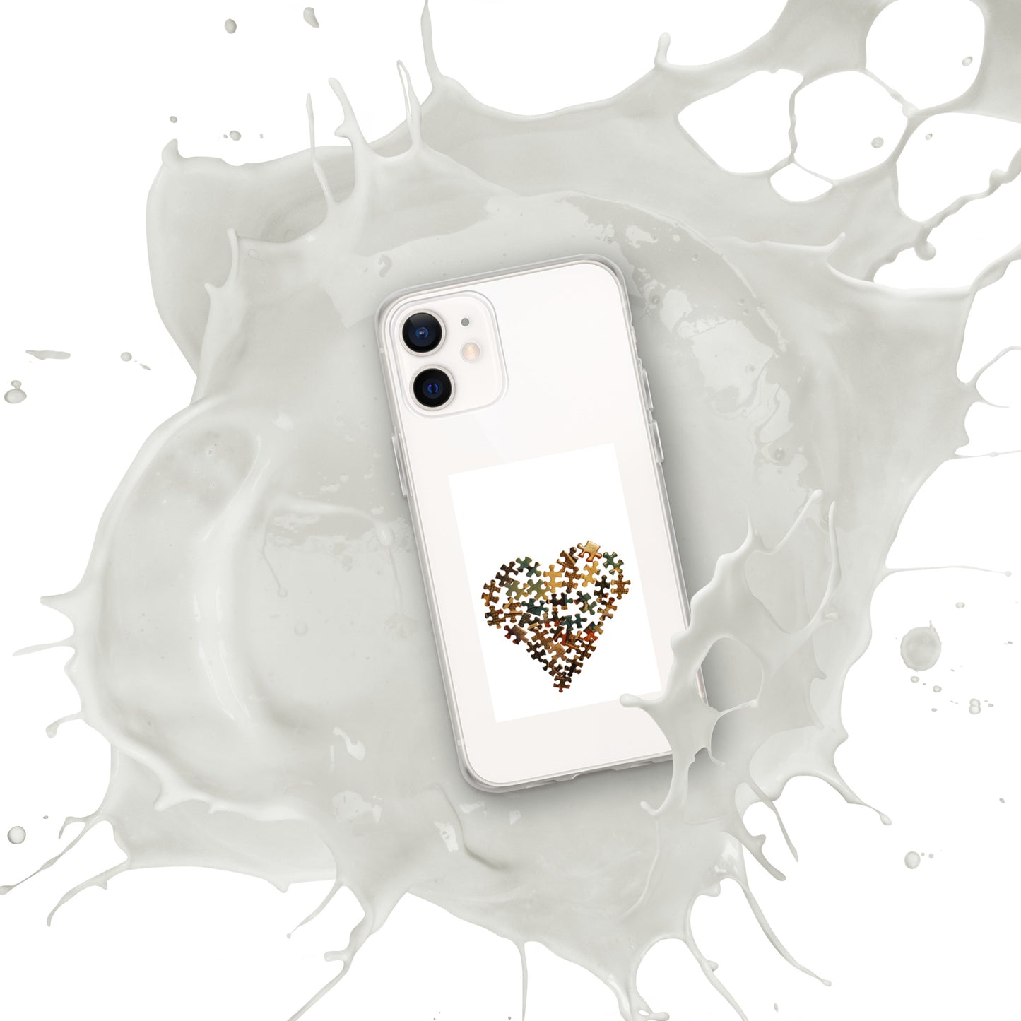 Heart Puzzle Clear Case for iPhone®