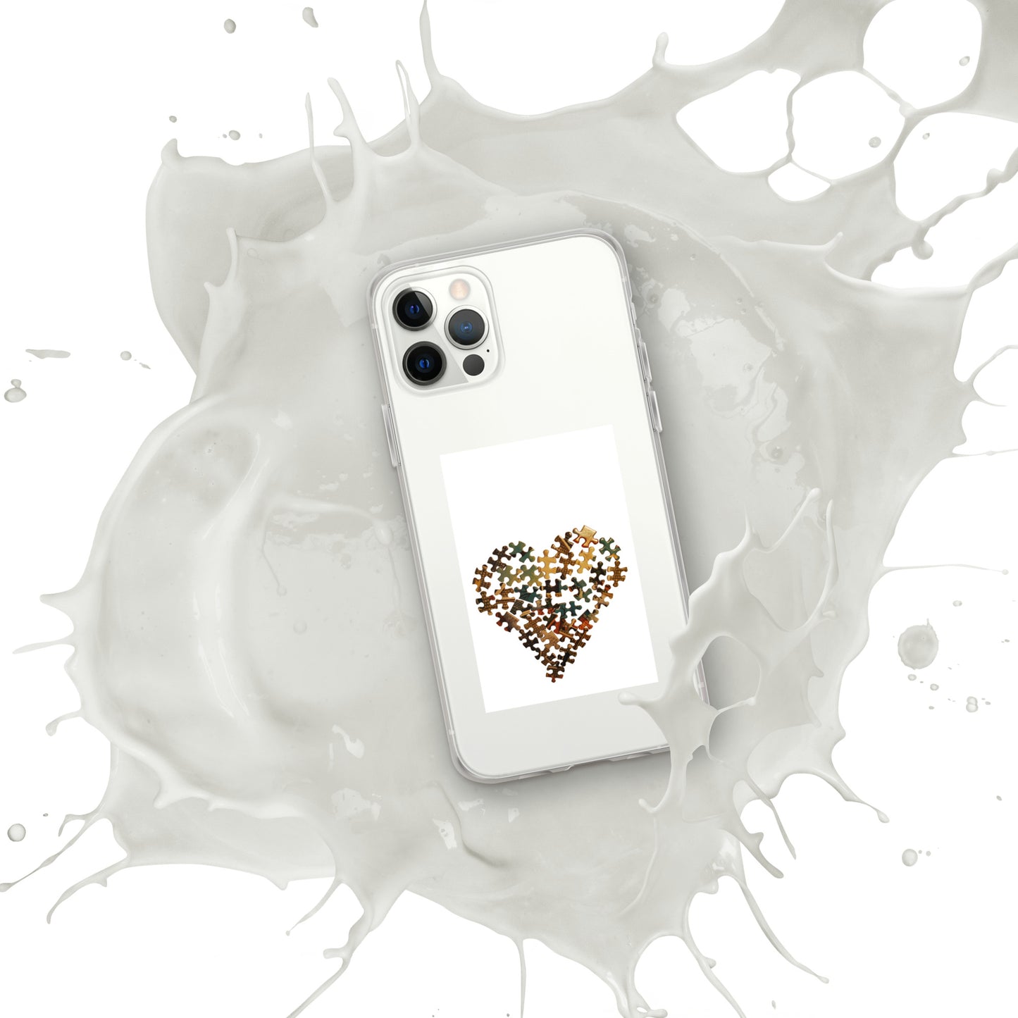 Heart Puzzle Clear Case for iPhone®