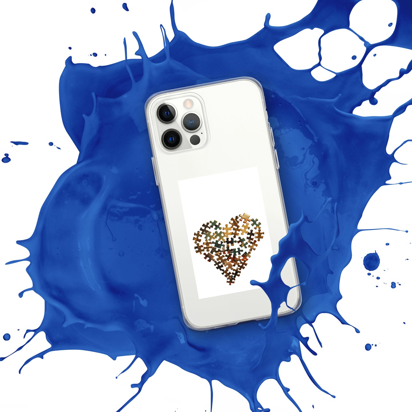 Heart Puzzle Clear Case for iPhone®