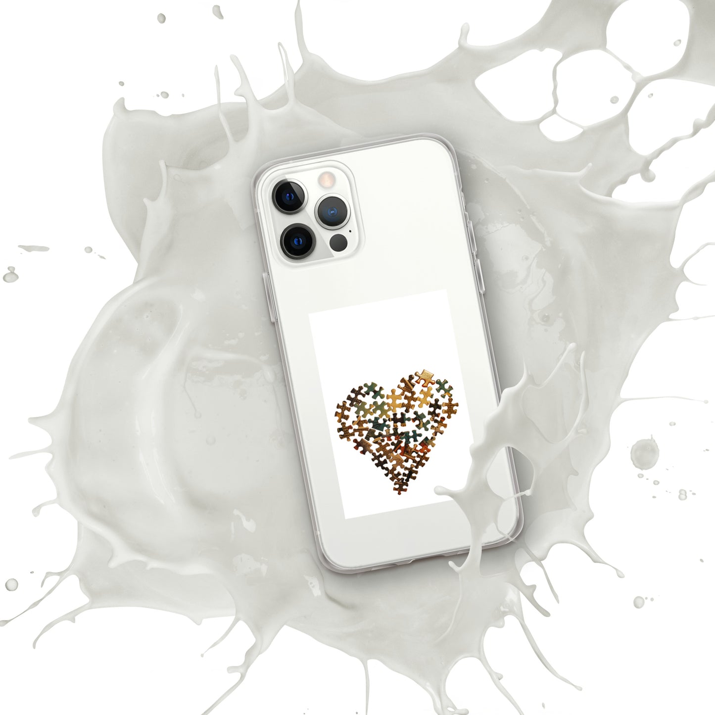 Heart Puzzle Clear Case for iPhone®