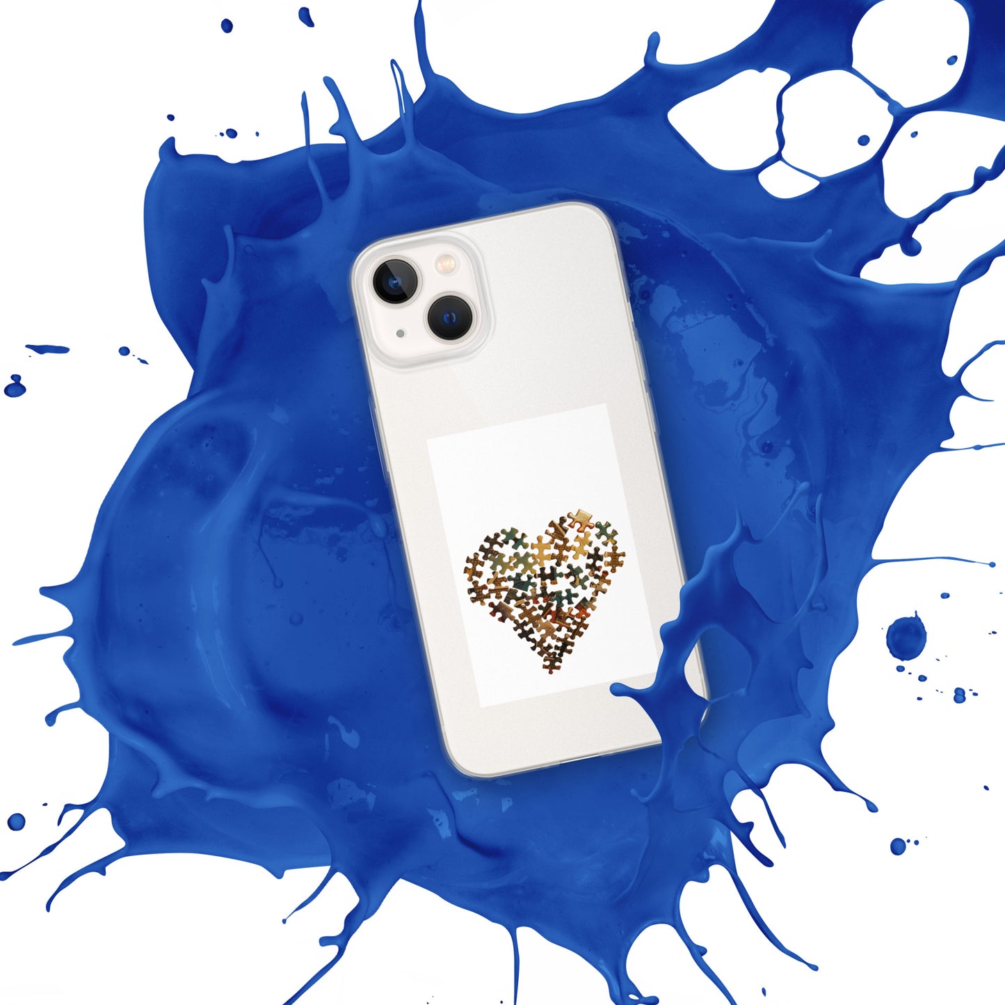 Heart Puzzle Clear Case for iPhone®