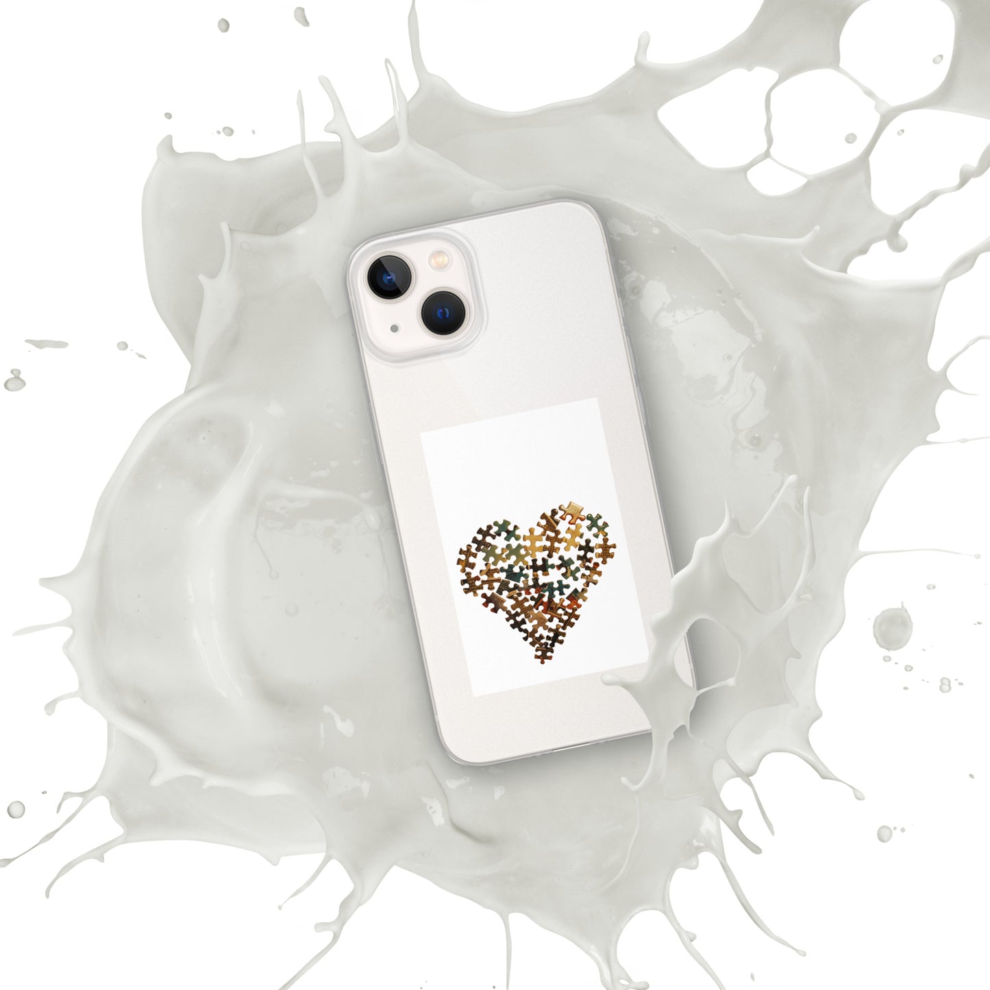 Heart Puzzle Clear Case for iPhone®