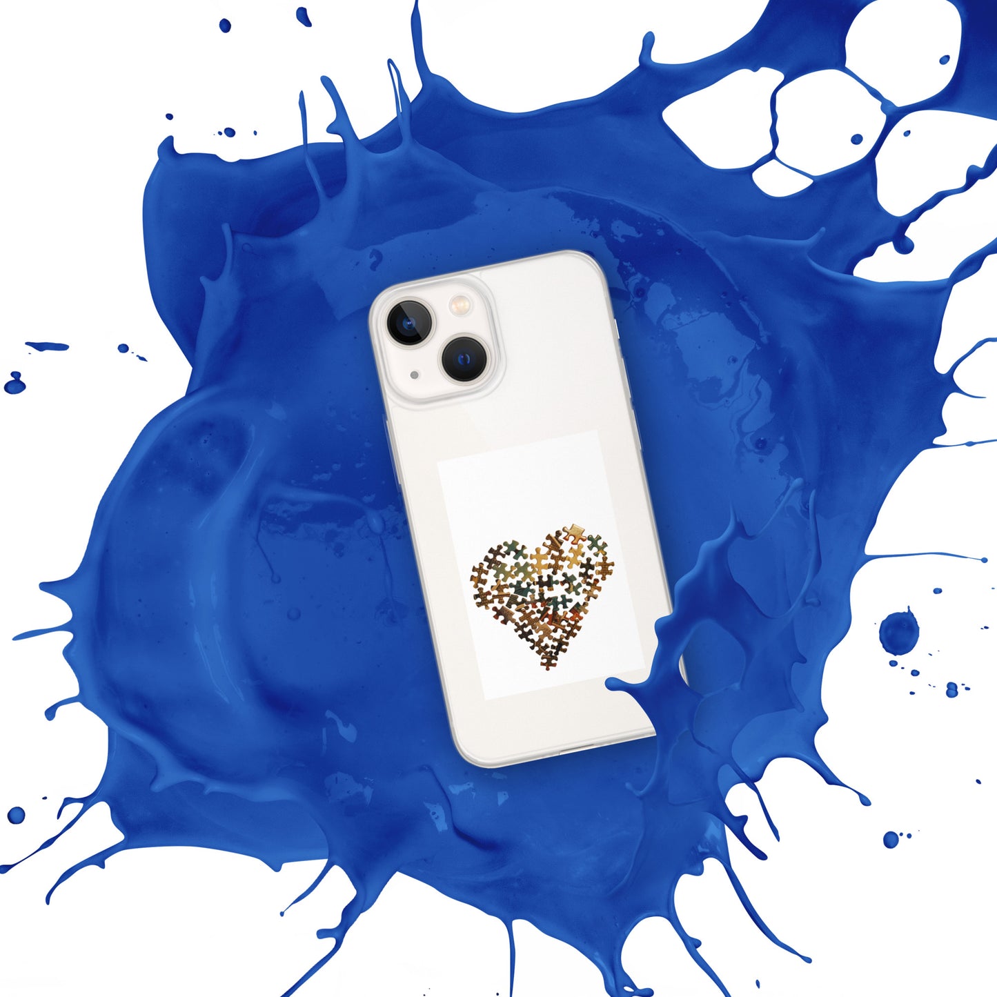 Heart Puzzle Clear Case for iPhone®