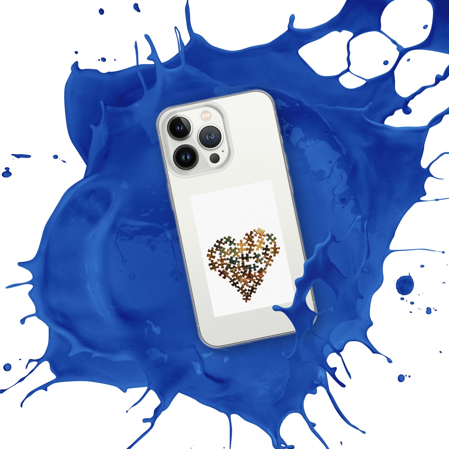 Heart Puzzle Clear Case for iPhone®