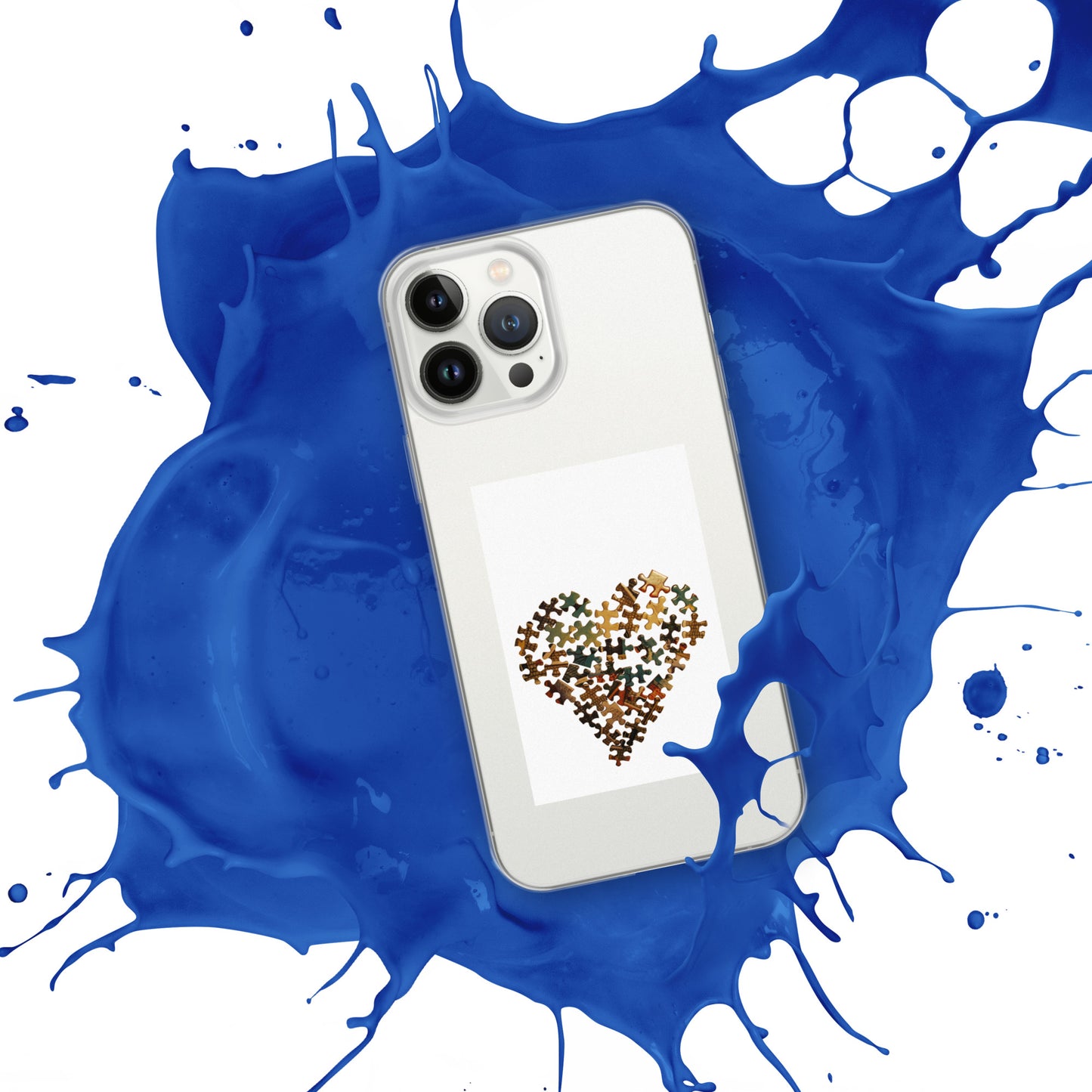 Heart Puzzle Clear Case for iPhone®