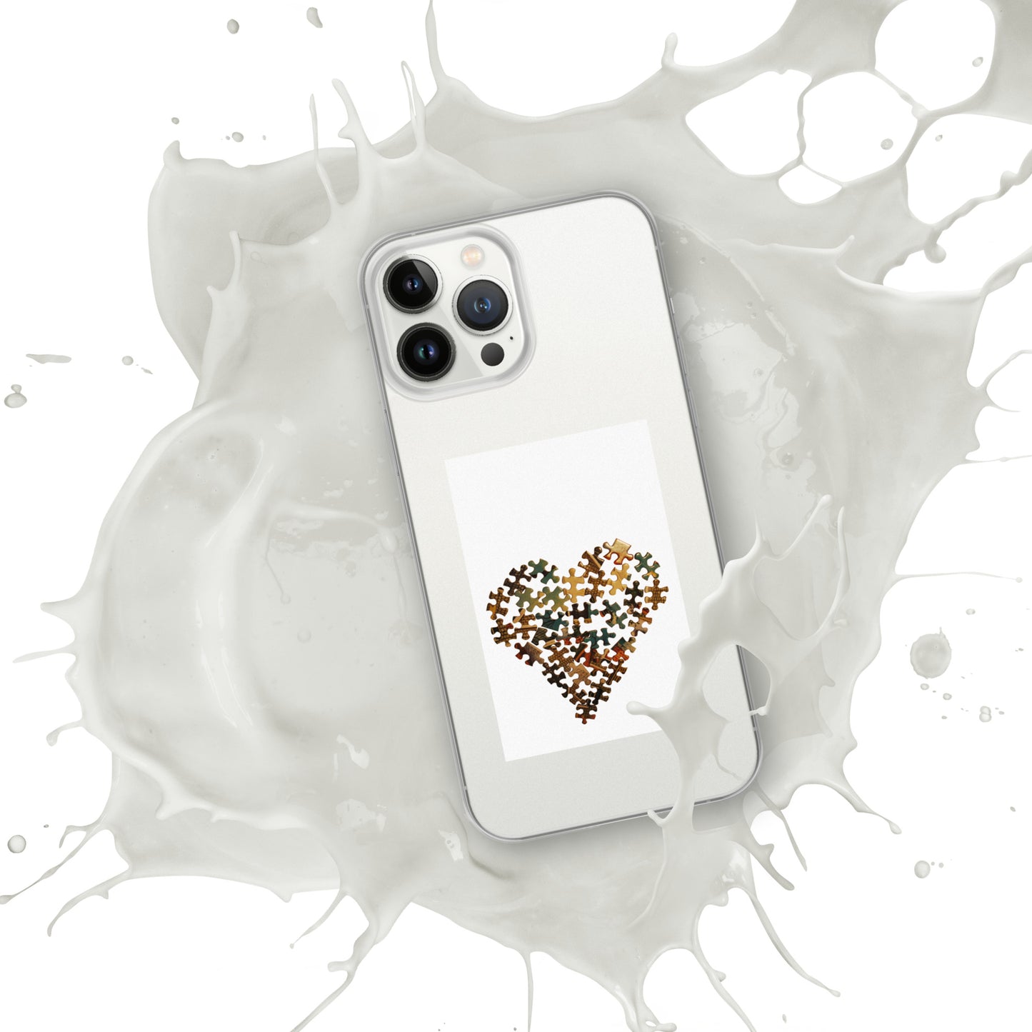 Heart Puzzle Clear Case for iPhone®