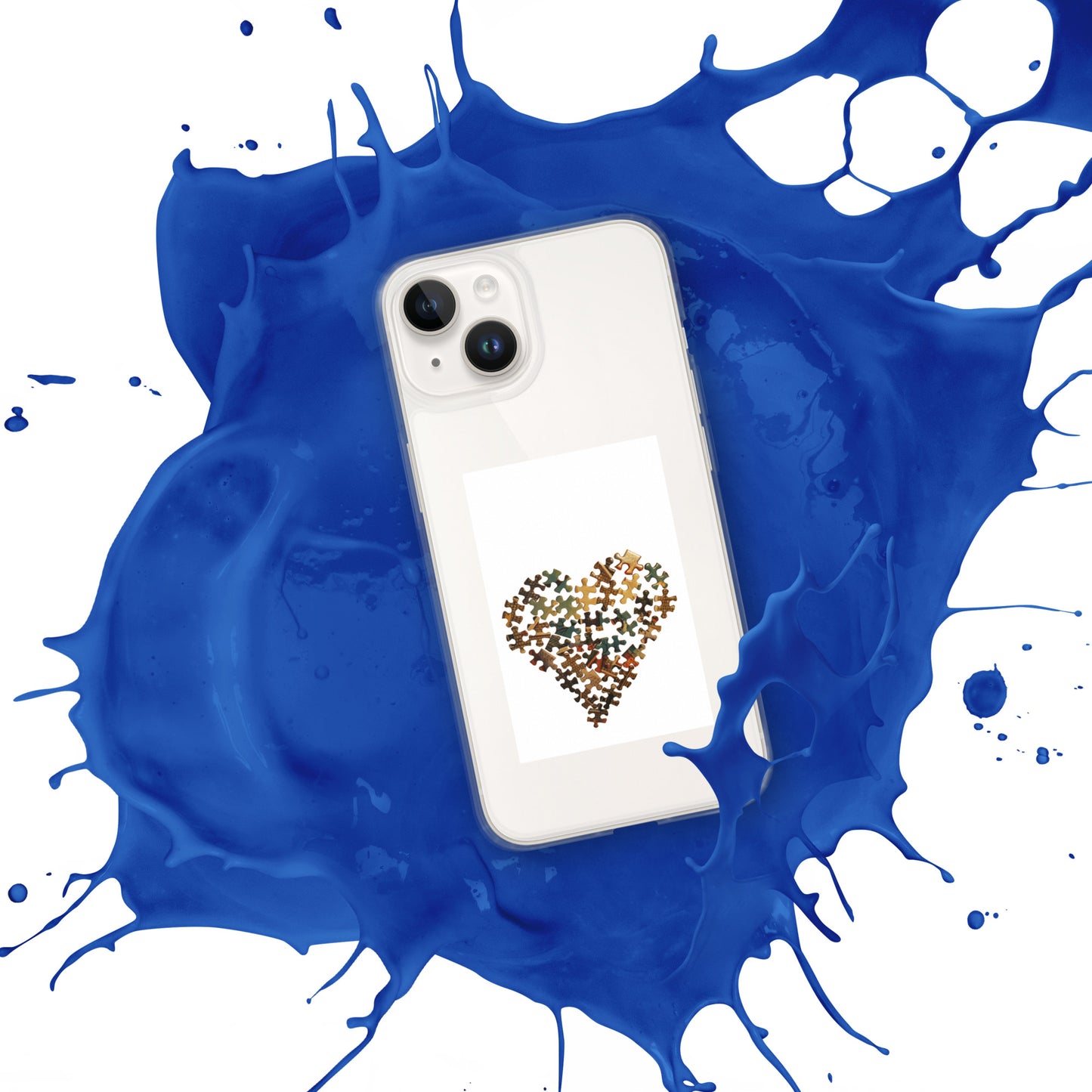 Heart Puzzle Clear Case for iPhone®