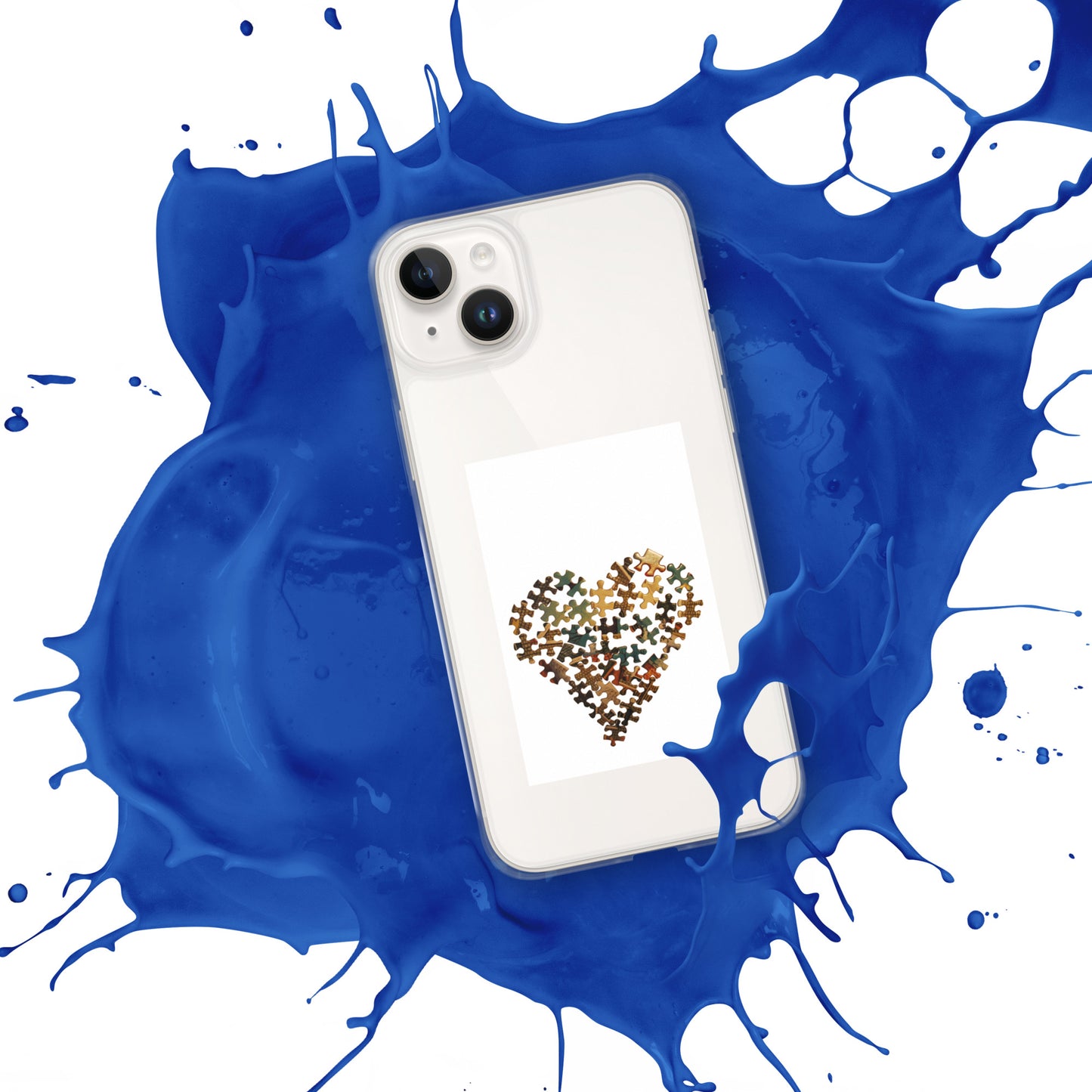 Heart Puzzle Clear Case for iPhone®