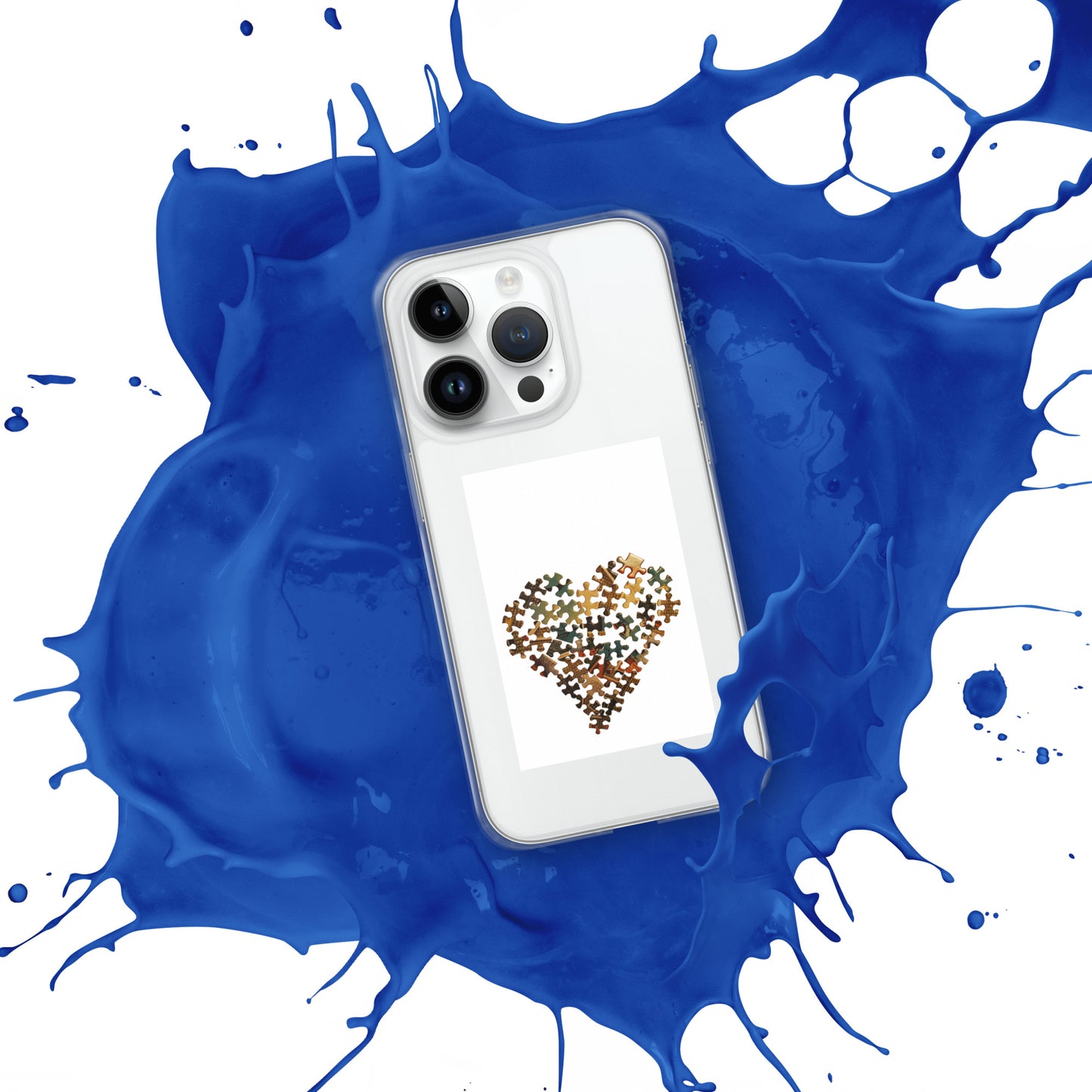 Heart Puzzle Clear Case for iPhone®