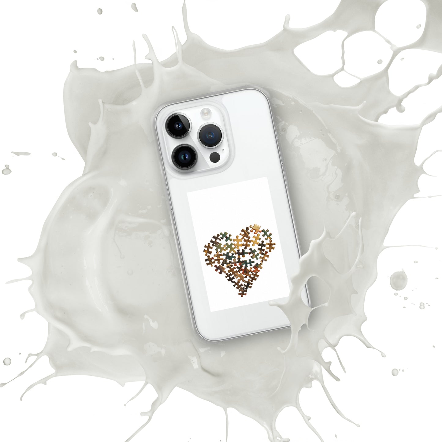 Heart Puzzle Clear Case for iPhone®