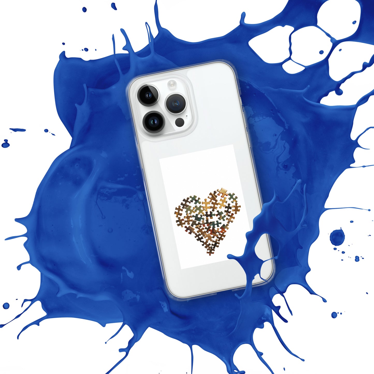 Heart Puzzle Clear Case for iPhone®