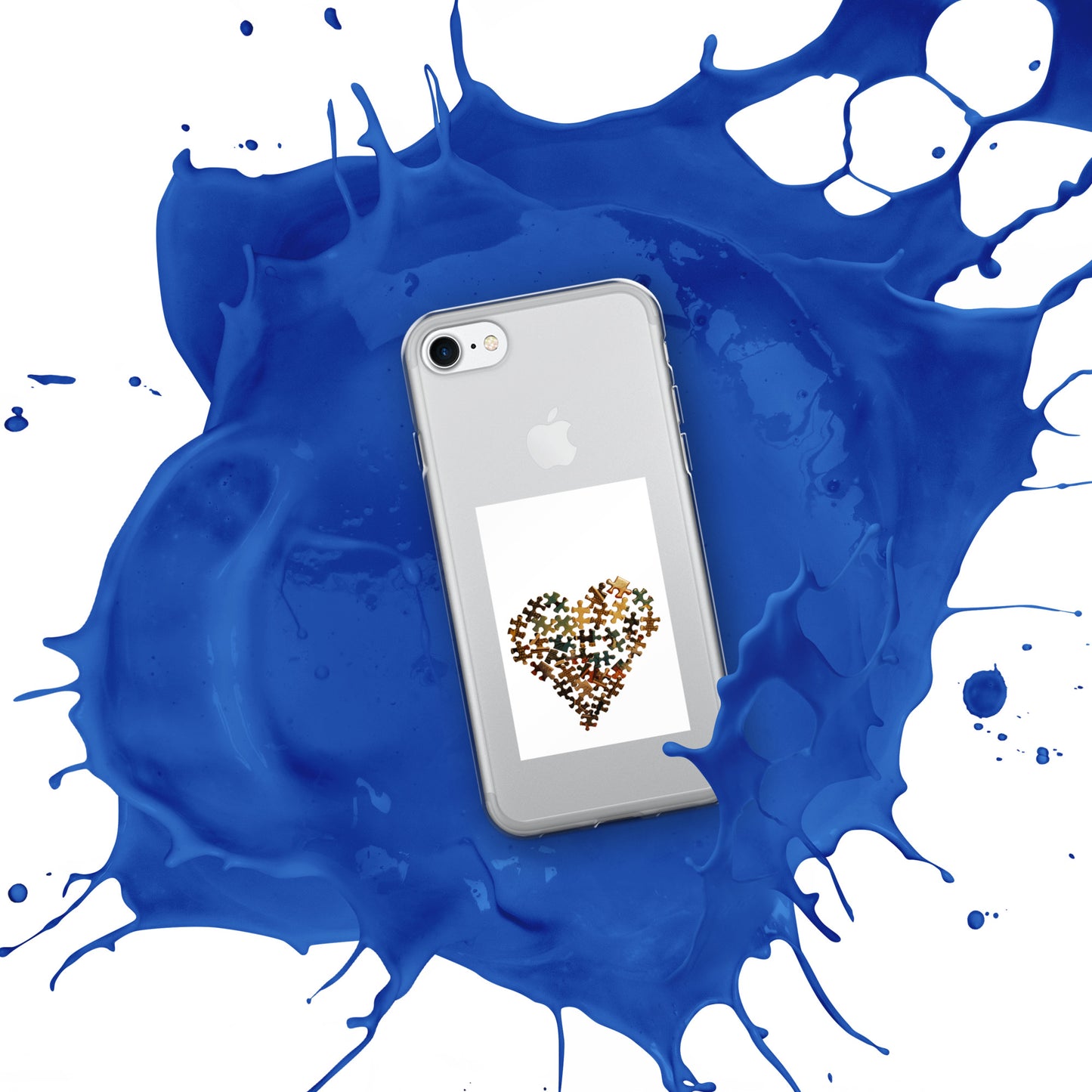 Heart Puzzle Clear Case for iPhone®