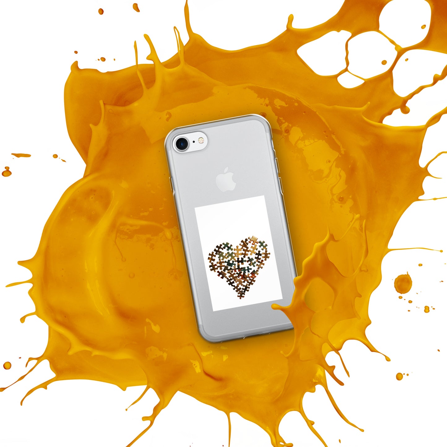 Heart Puzzle Clear Case for iPhone®
