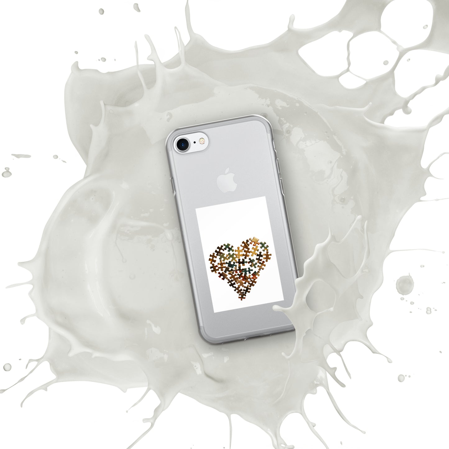 Heart Puzzle Clear Case for iPhone®