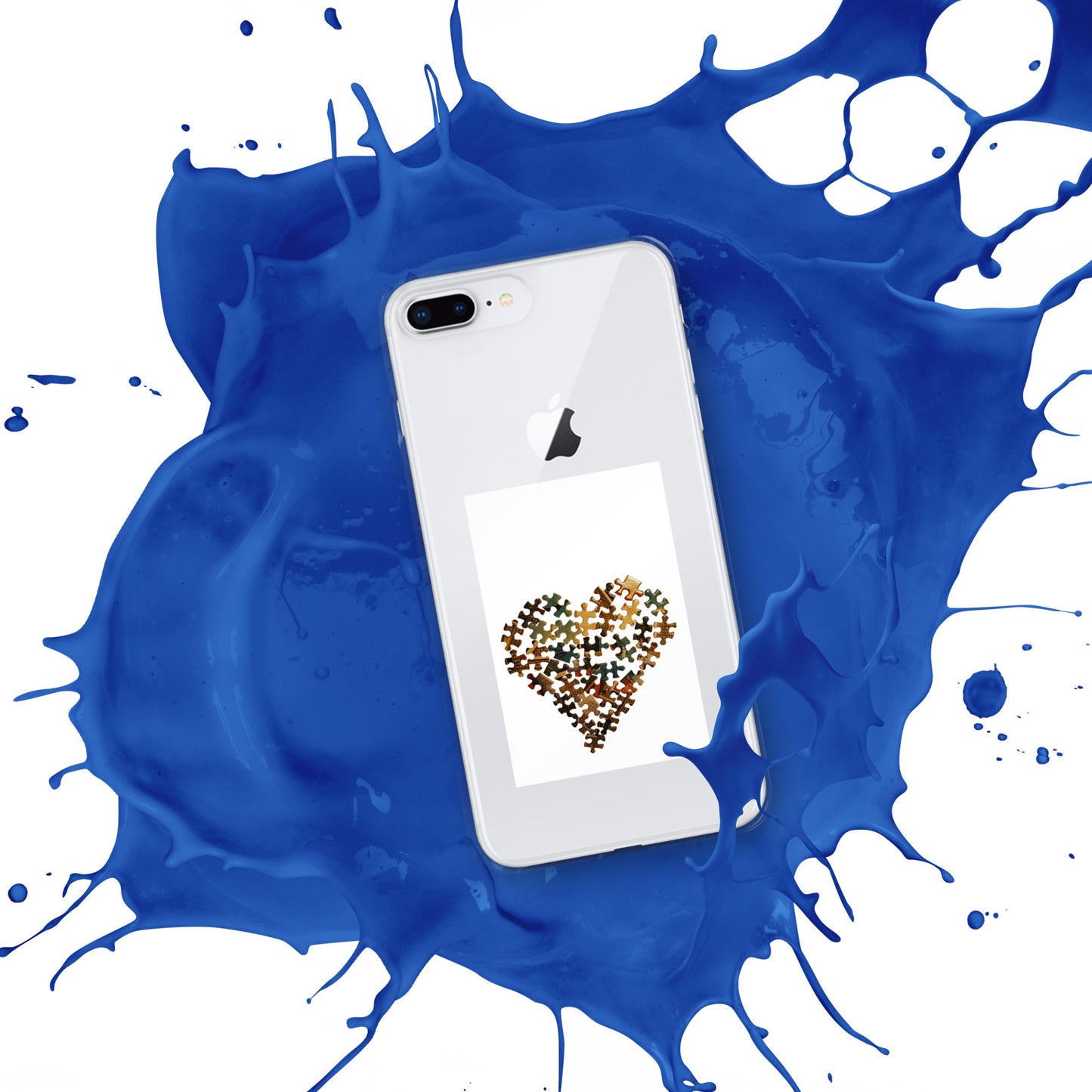 Heart Puzzle Clear Case for iPhone®