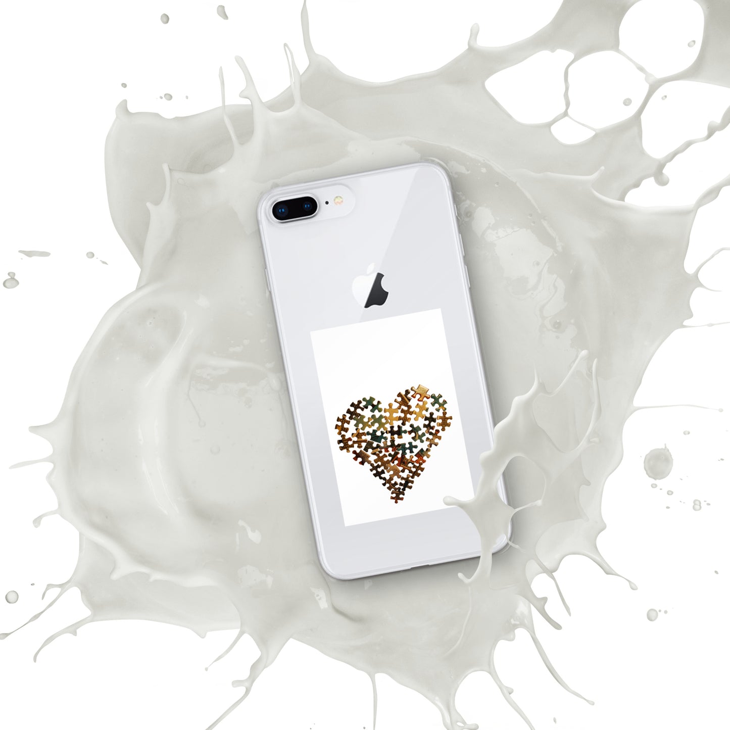 Heart Puzzle Clear Case for iPhone®