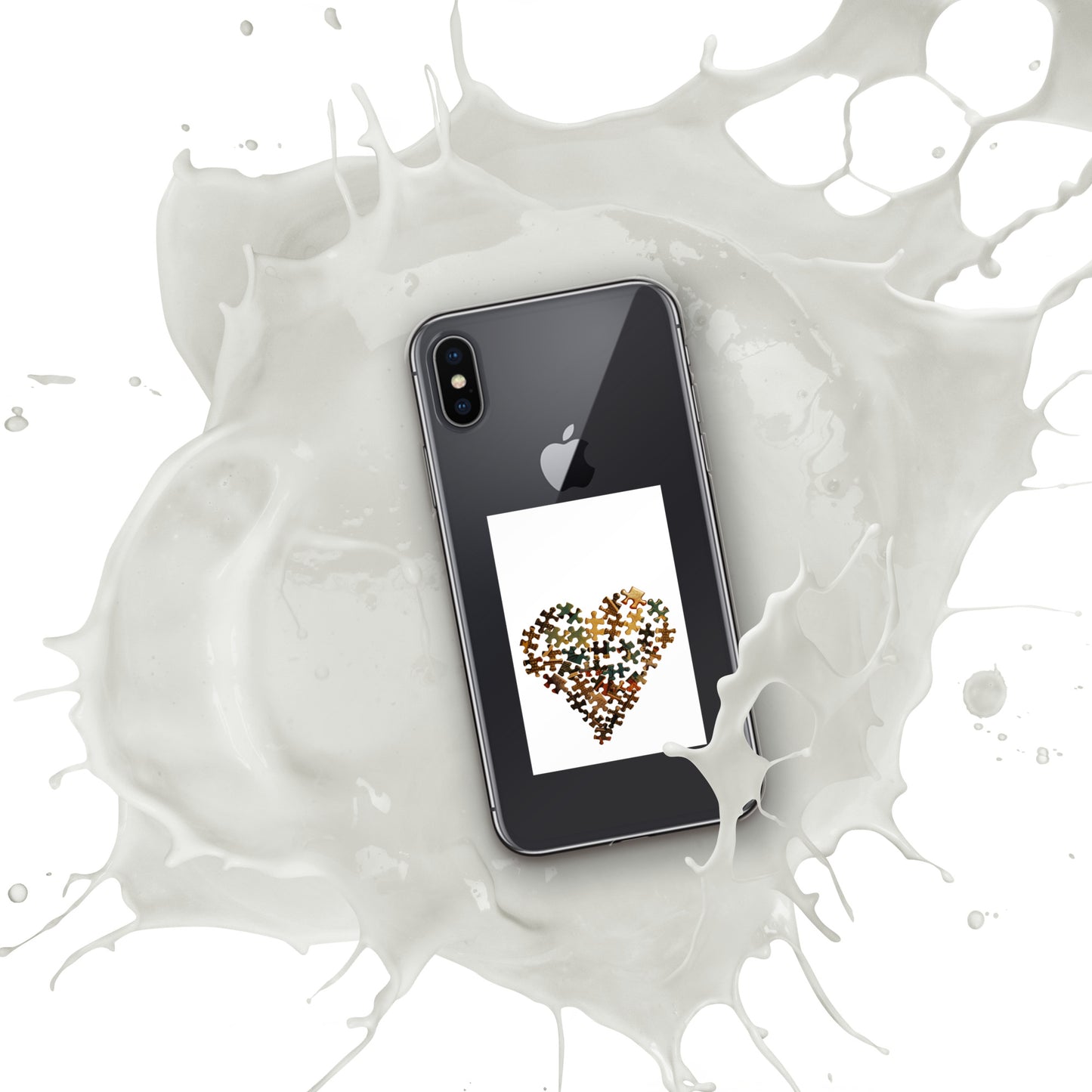 Heart Puzzle Clear Case for iPhone®