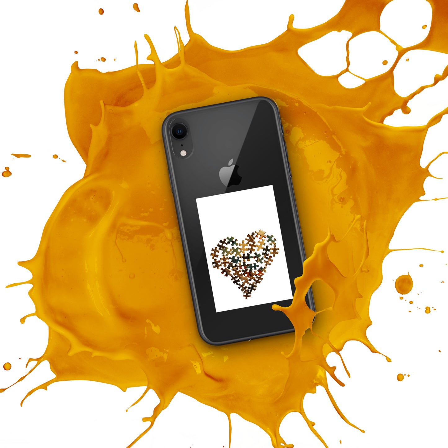 Heart Puzzle Clear Case for iPhone®