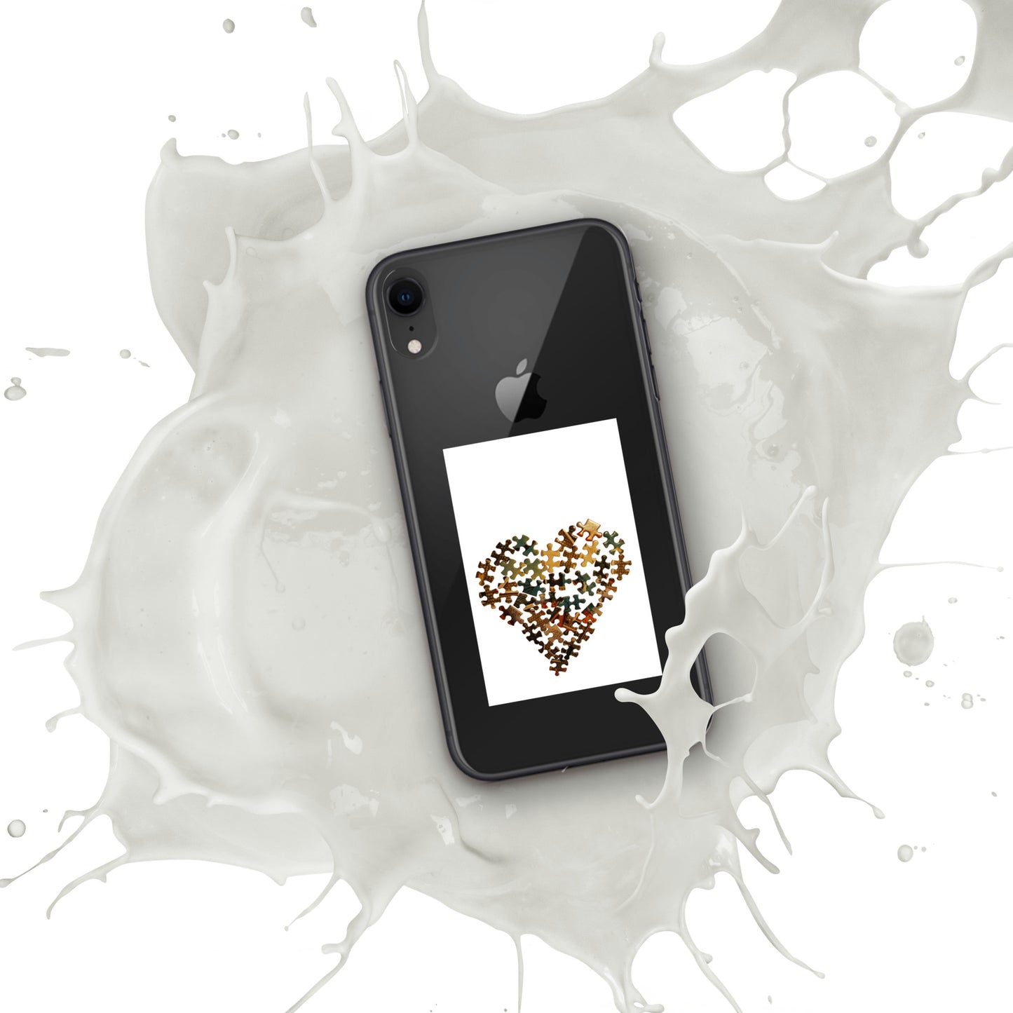 Heart Puzzle Clear Case for iPhone®