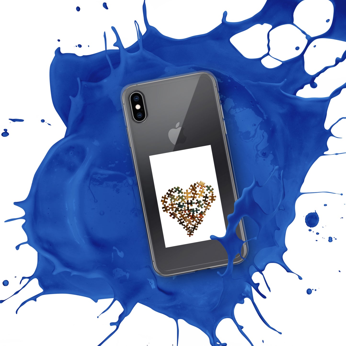 Heart Puzzle Clear Case for iPhone®