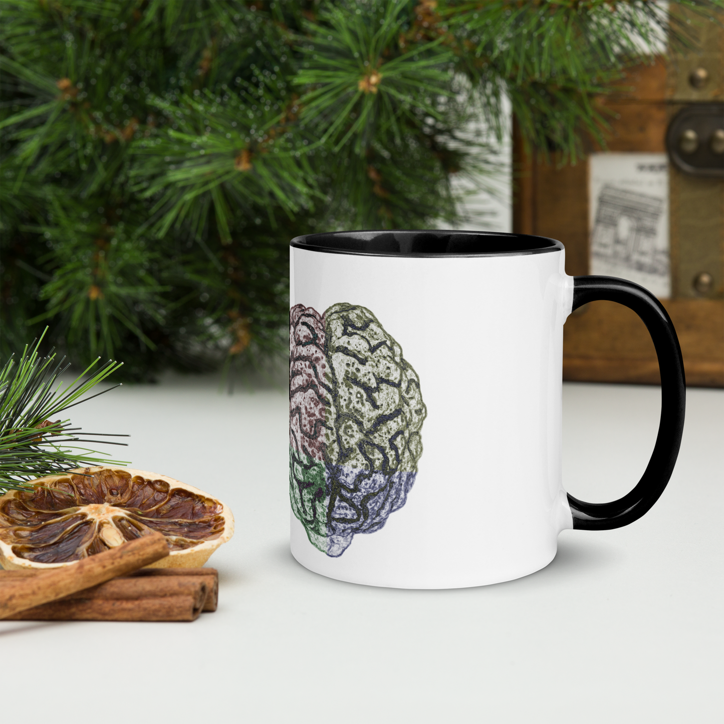 Brain Mug with Color Inside