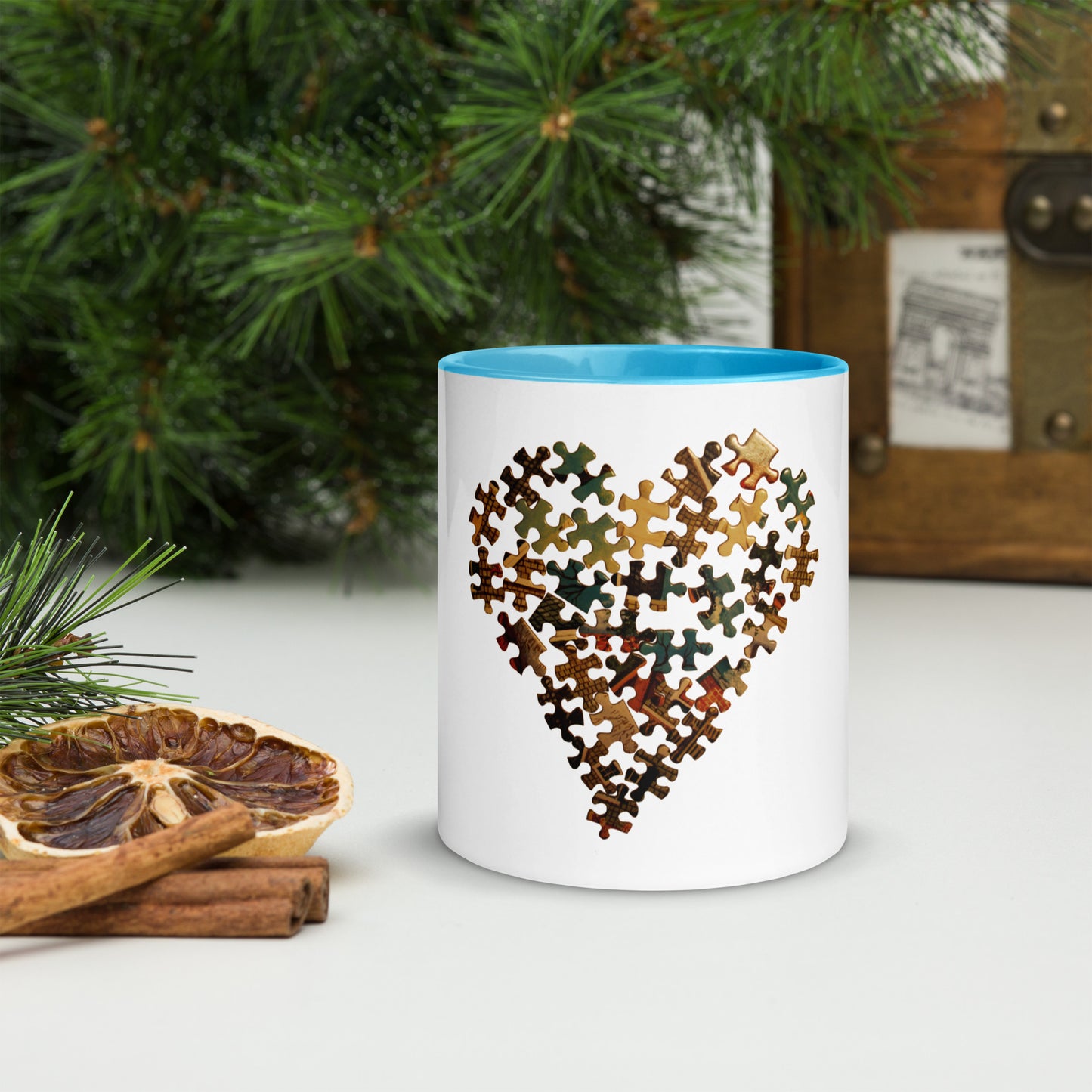 Heart Mug with Color Inside