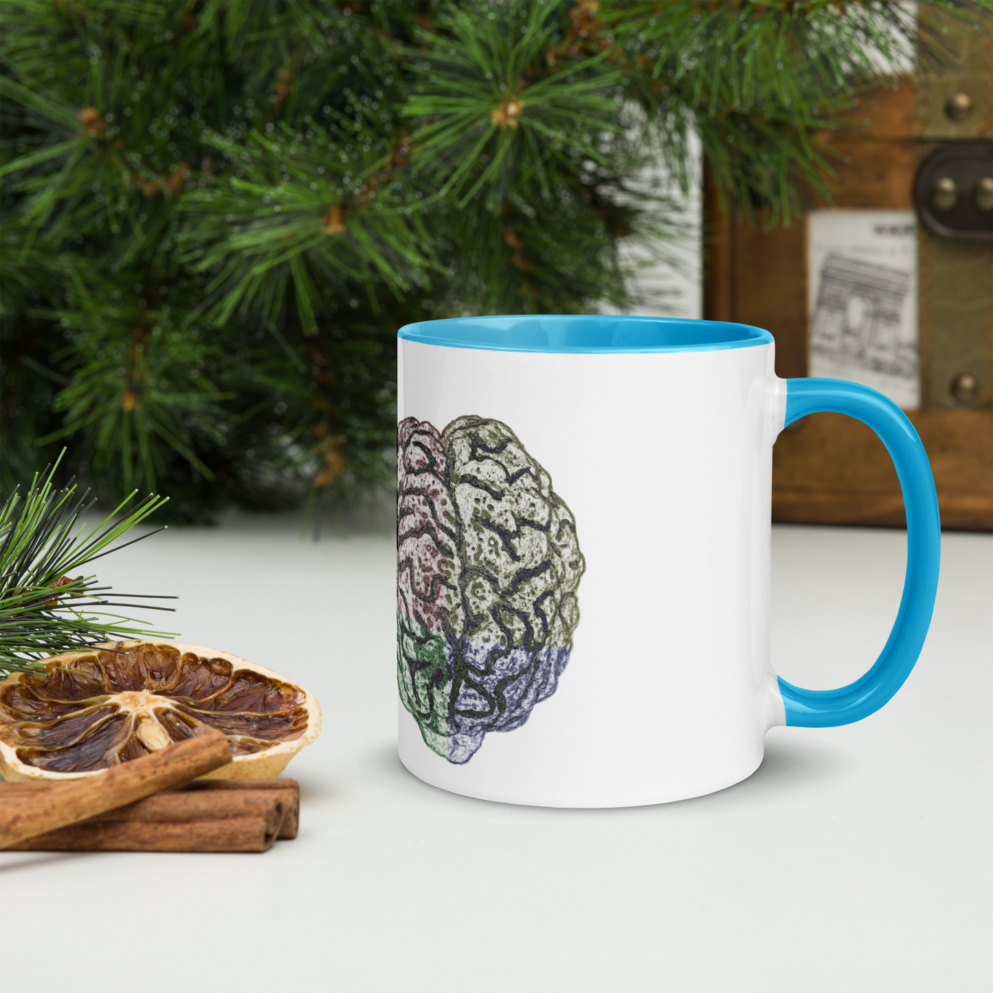 Brain Mug with Color Inside