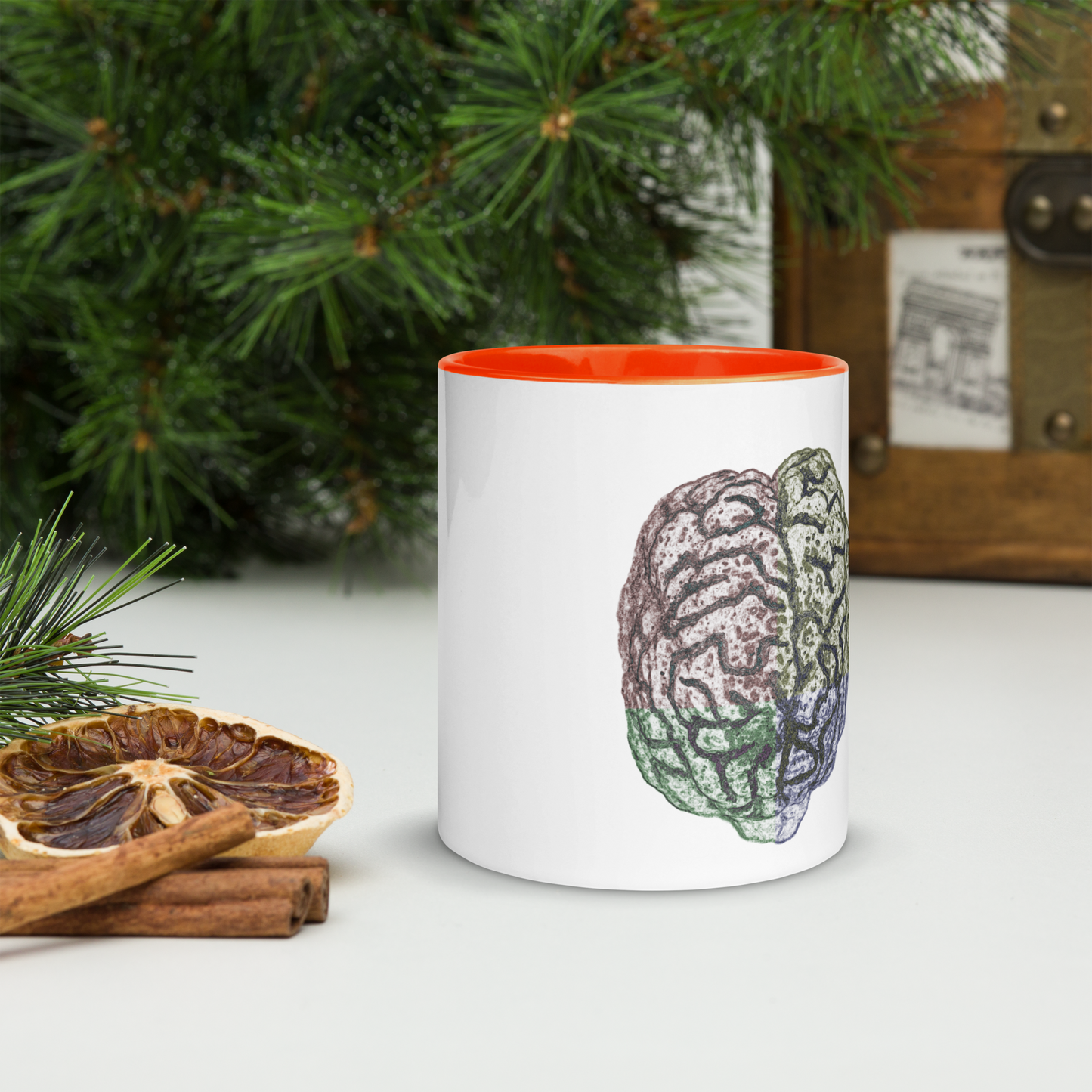 Brain Mug with Color Inside