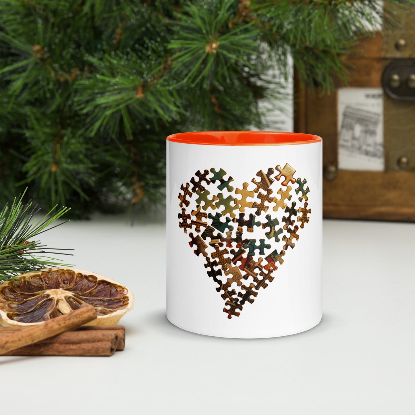 Heart Mug with Color Inside