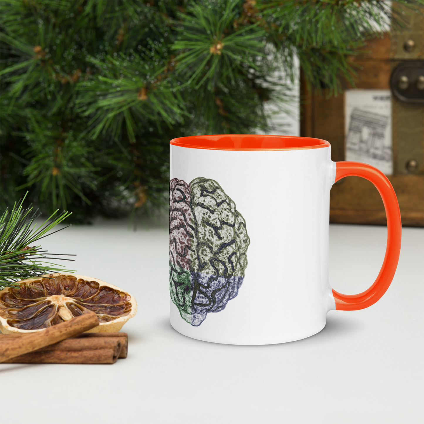 Brain Mug with Color Inside