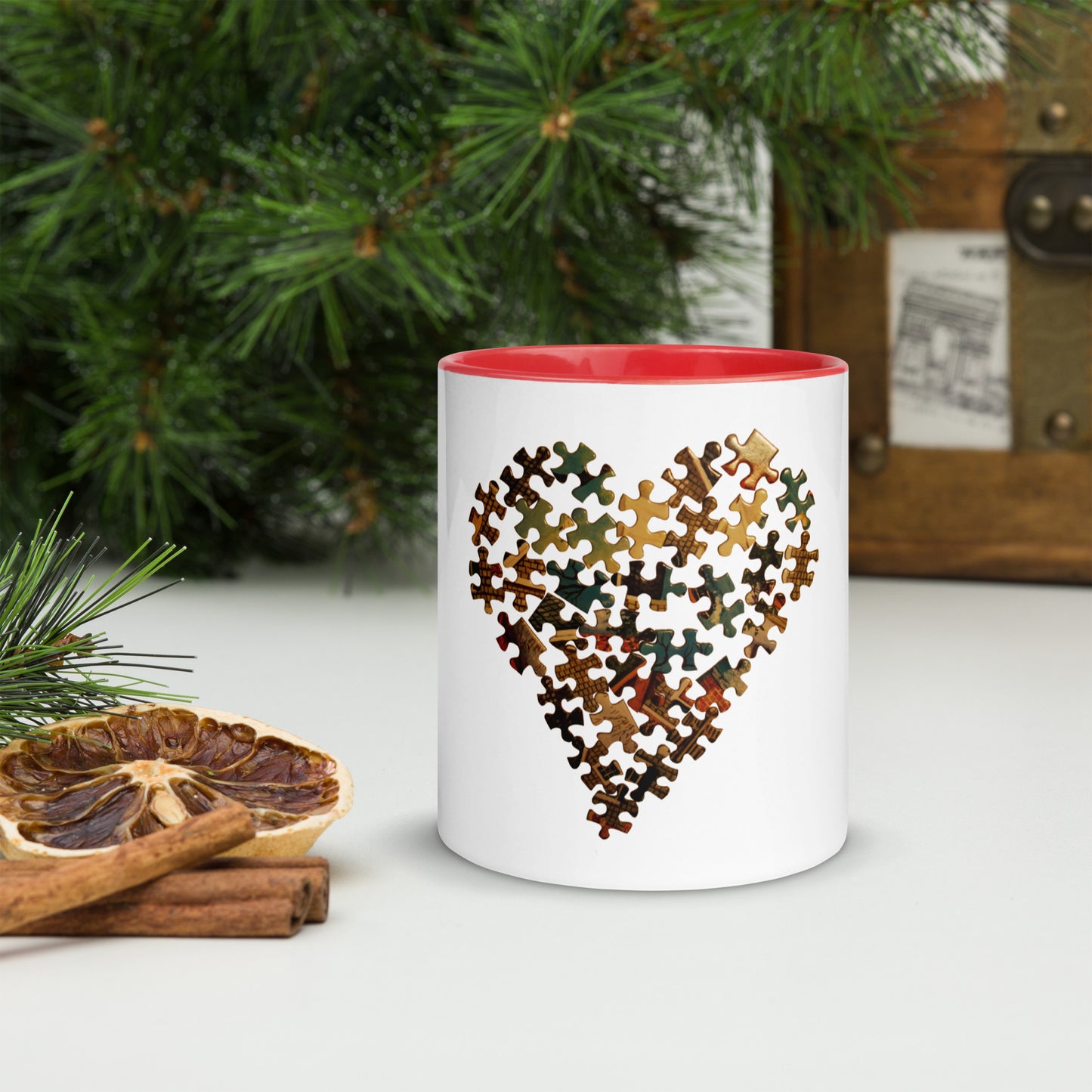 Heart Mug with Color Inside
