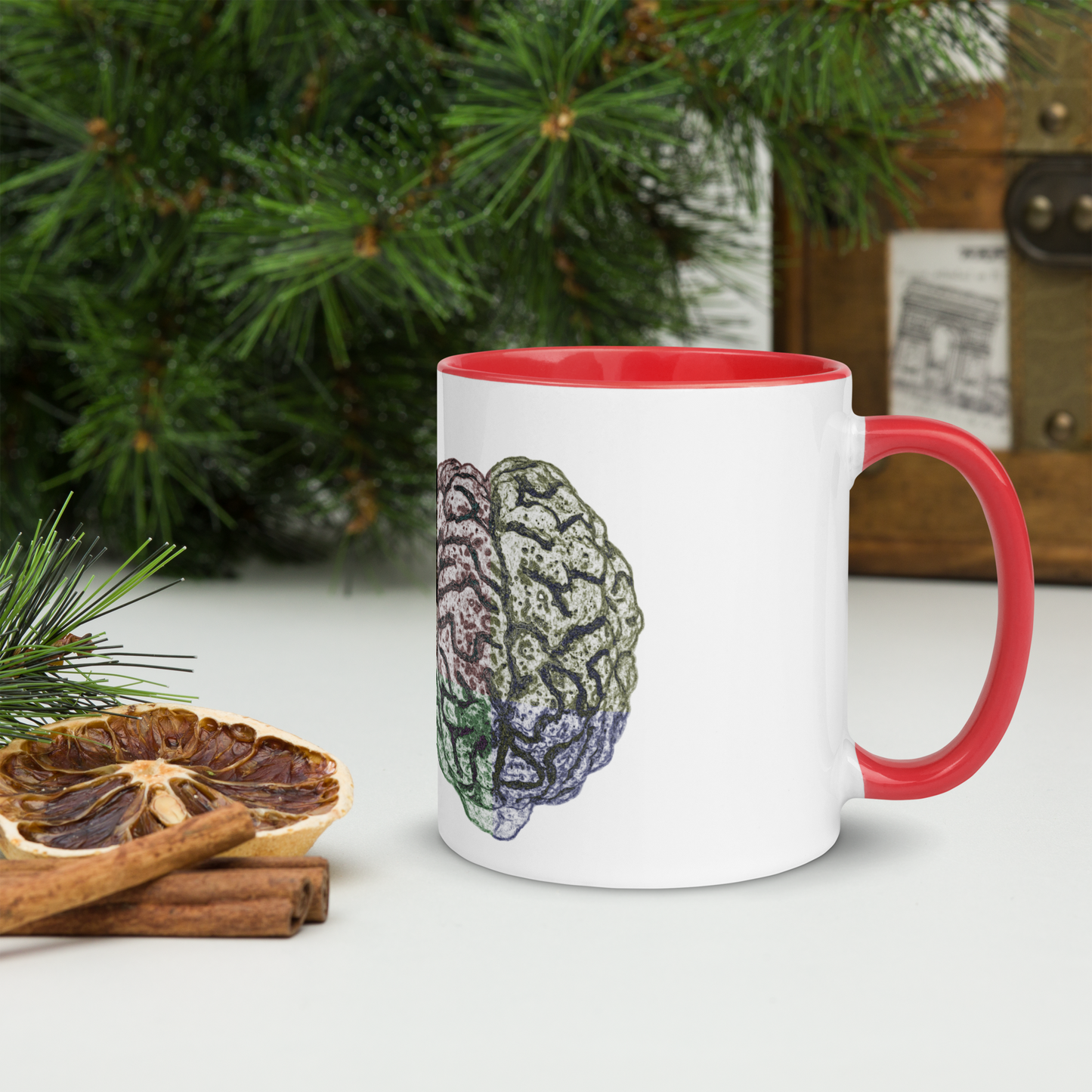 Brain Mug with Color Inside