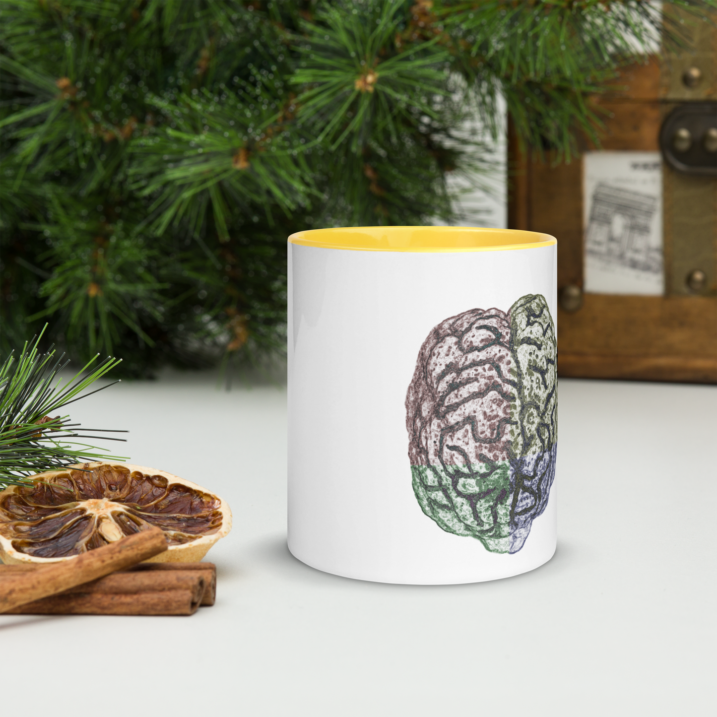 Brain Mug with Color Inside