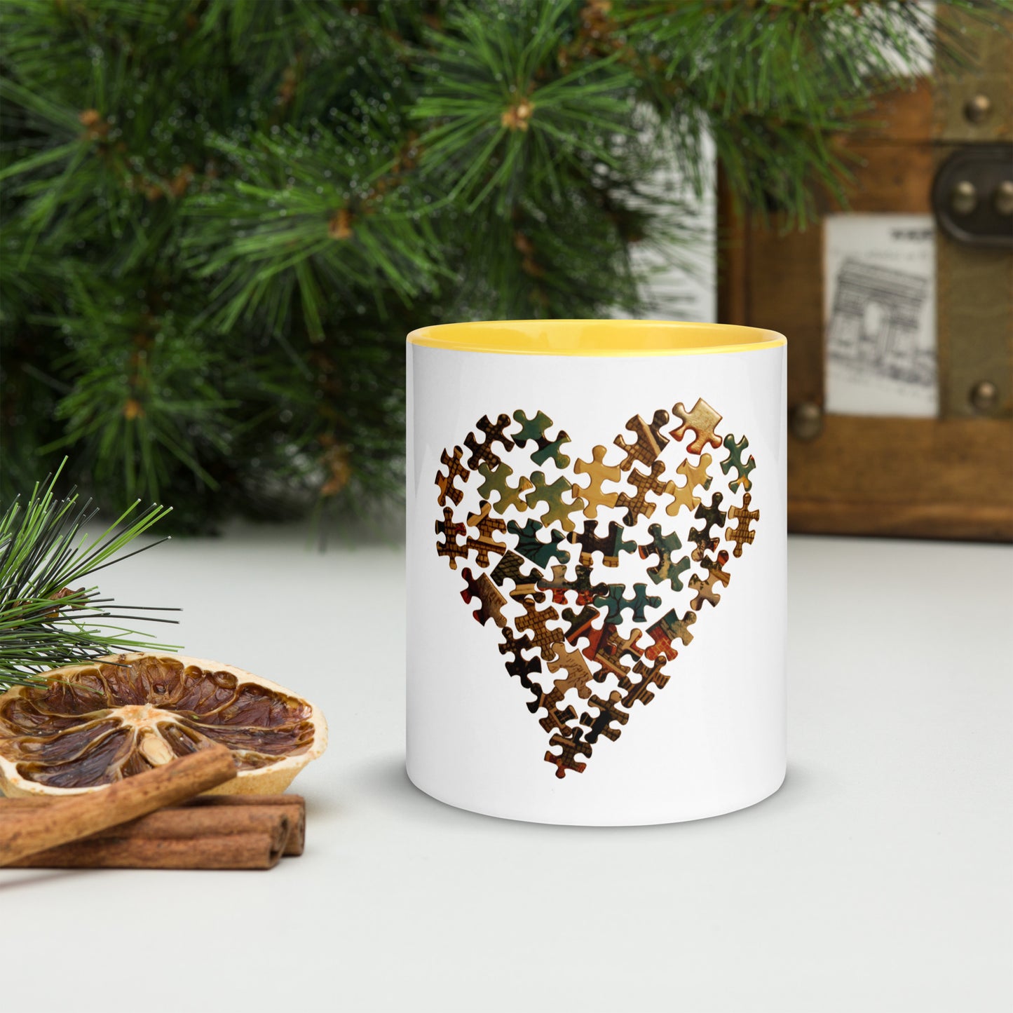 Heart Mug with Color Inside