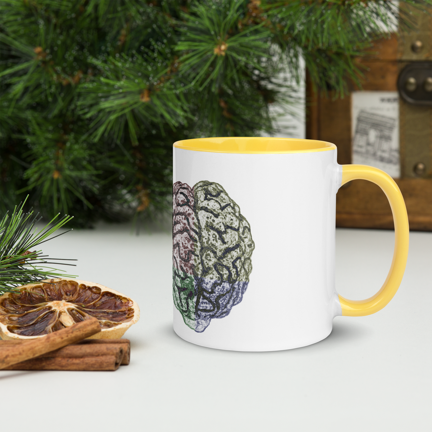 Brain Mug with Color Inside