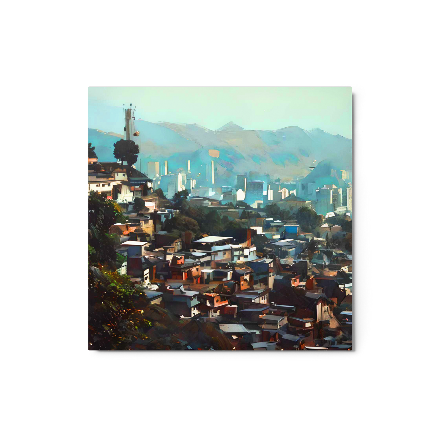 Brazil #3 Favela Metal Prints