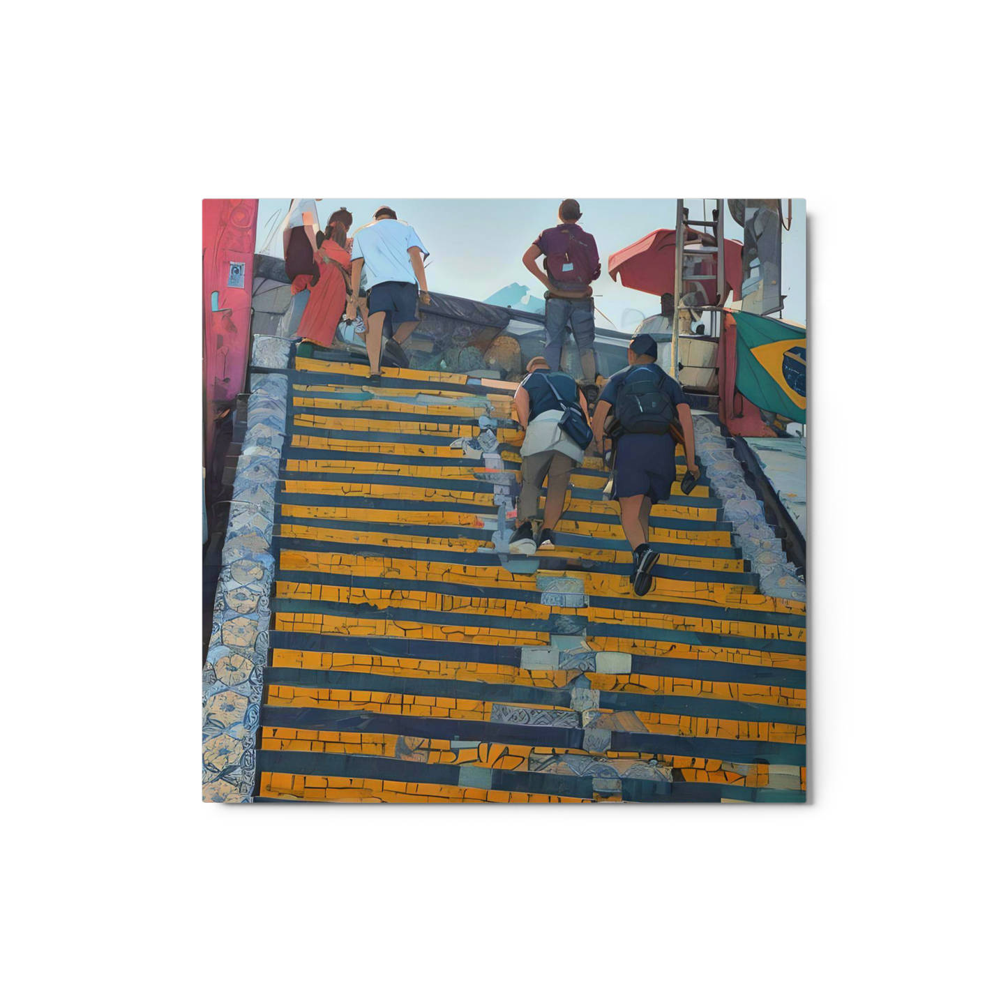 Brazil #5 Lapa Steps Metal prints