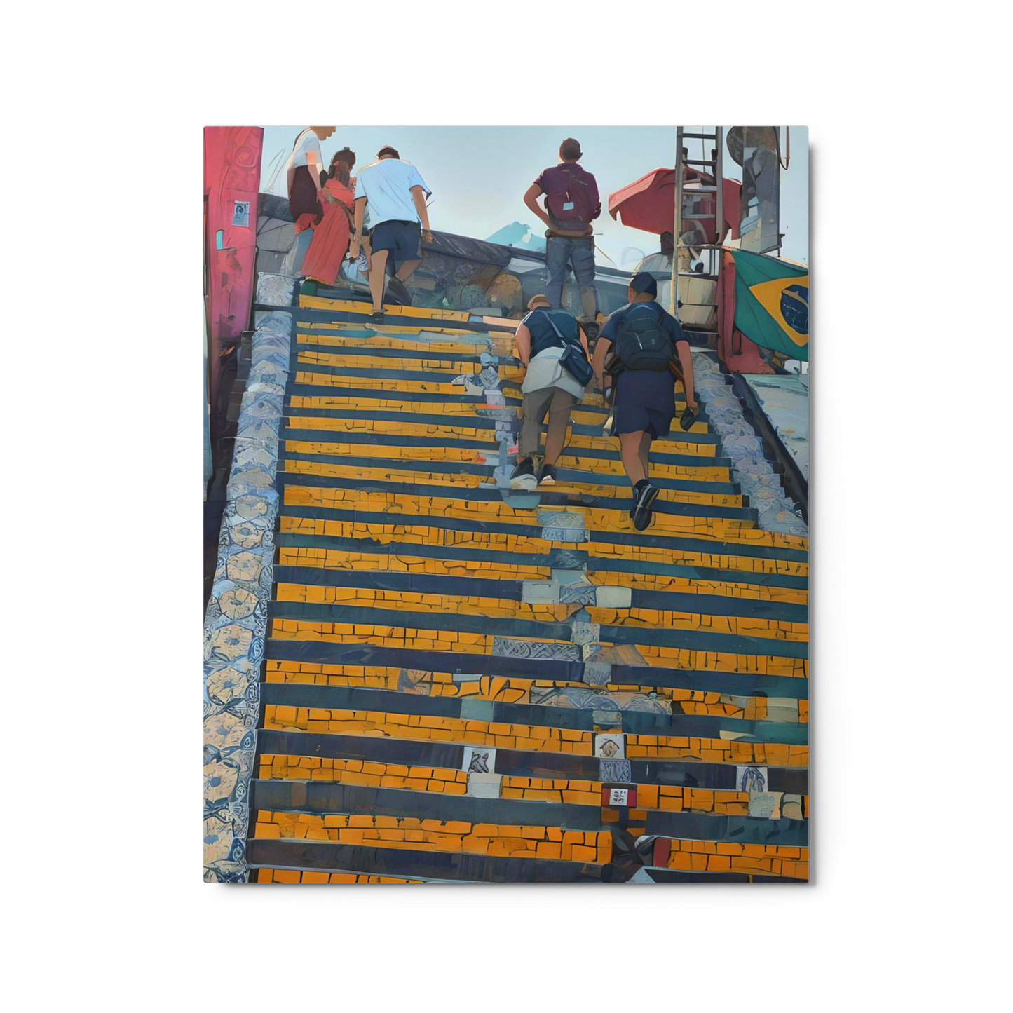 Brazil #5 Lapa Steps Metal prints