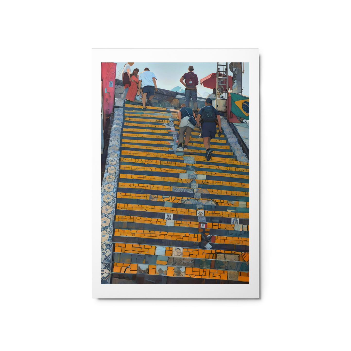 Brazil #5 Lapa Steps Metal prints