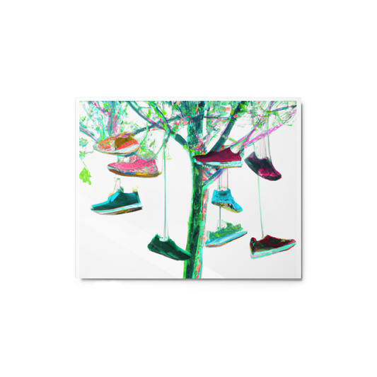 Shoe Tree Metal Prints